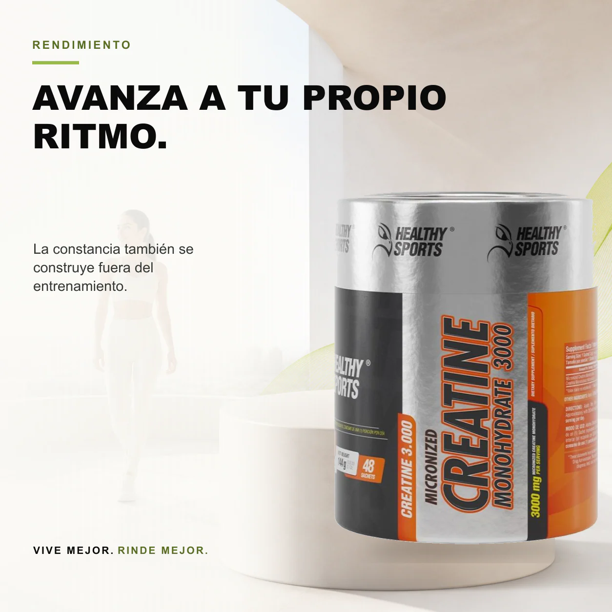 Creatina Monohidratada Micronizada 48 Sticks Healthy Sports - Image 3