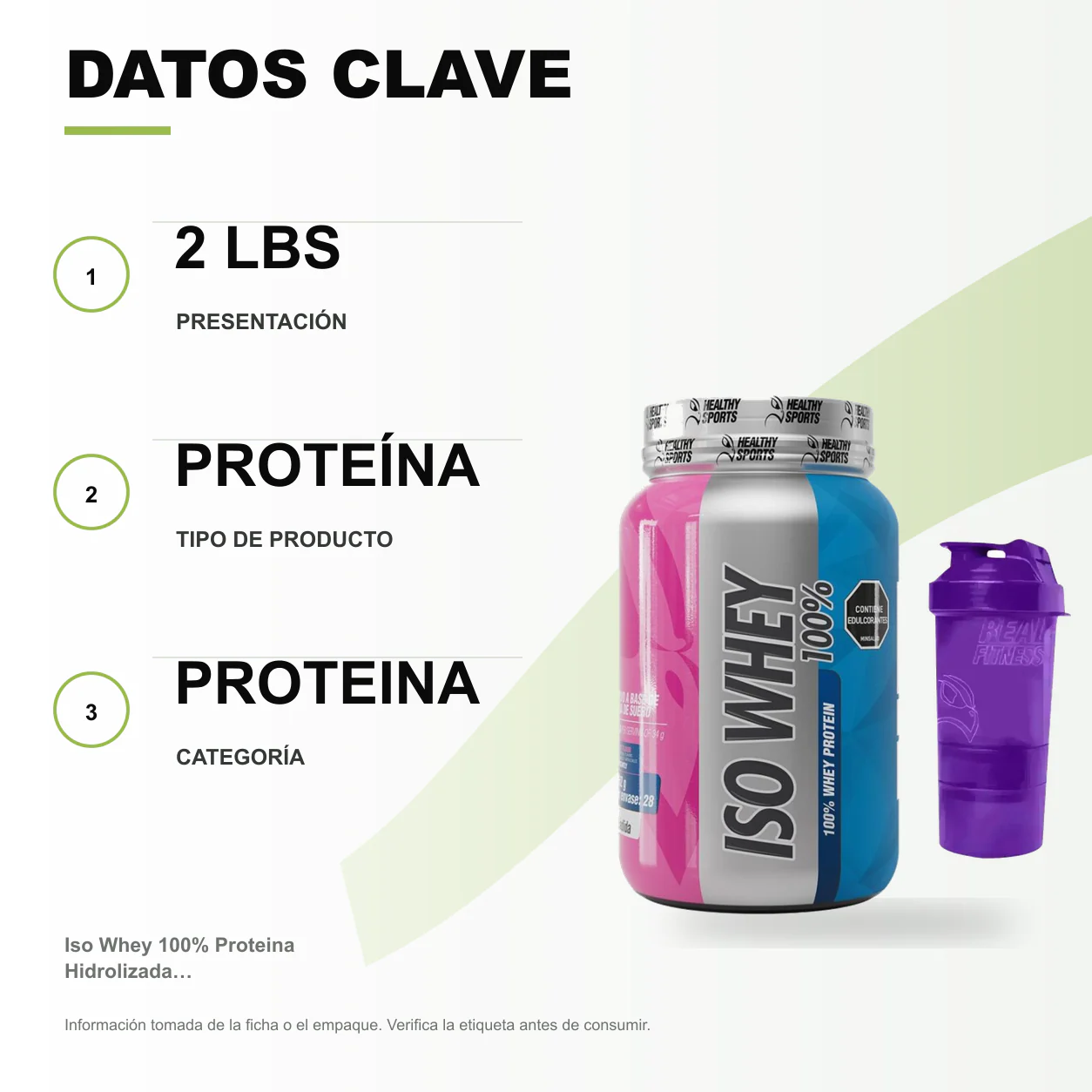 Iso Whey 100% Proteina Hidrolizada 2 lbs Red Velvet - Image 2
