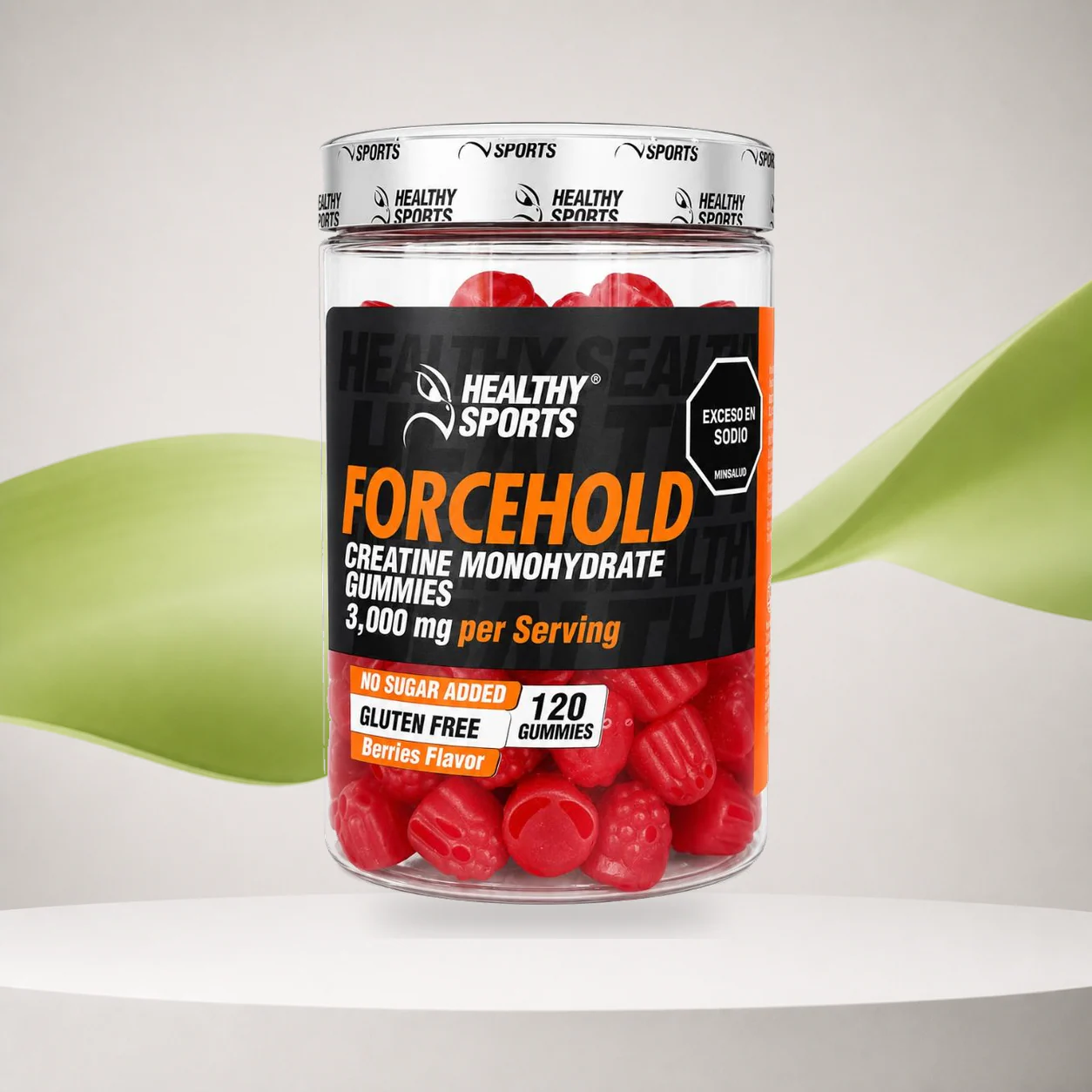 Creatina Monohidratada 3000mg 120 Gomitas Healthy Sports
