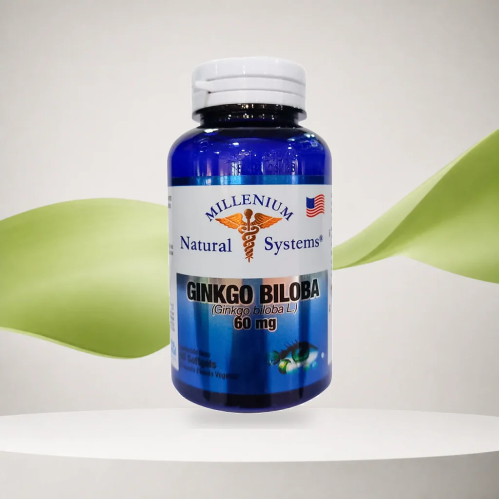 Ginkgo Biloba 60mg 60 Softgels Natural Systems