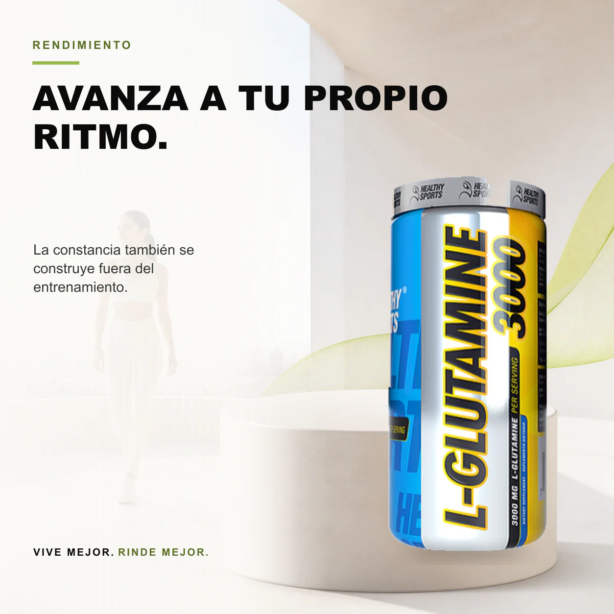 L- Glutamine 3000mg 120 Cápsulas - Healthy Sports - Image 3