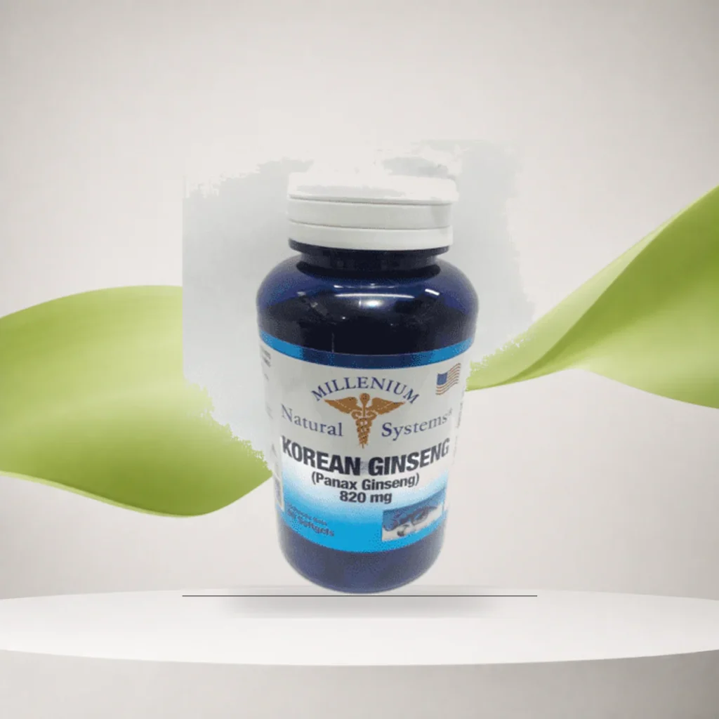Korean Ginseng 820mg X 60 Softgels Natural Systems
