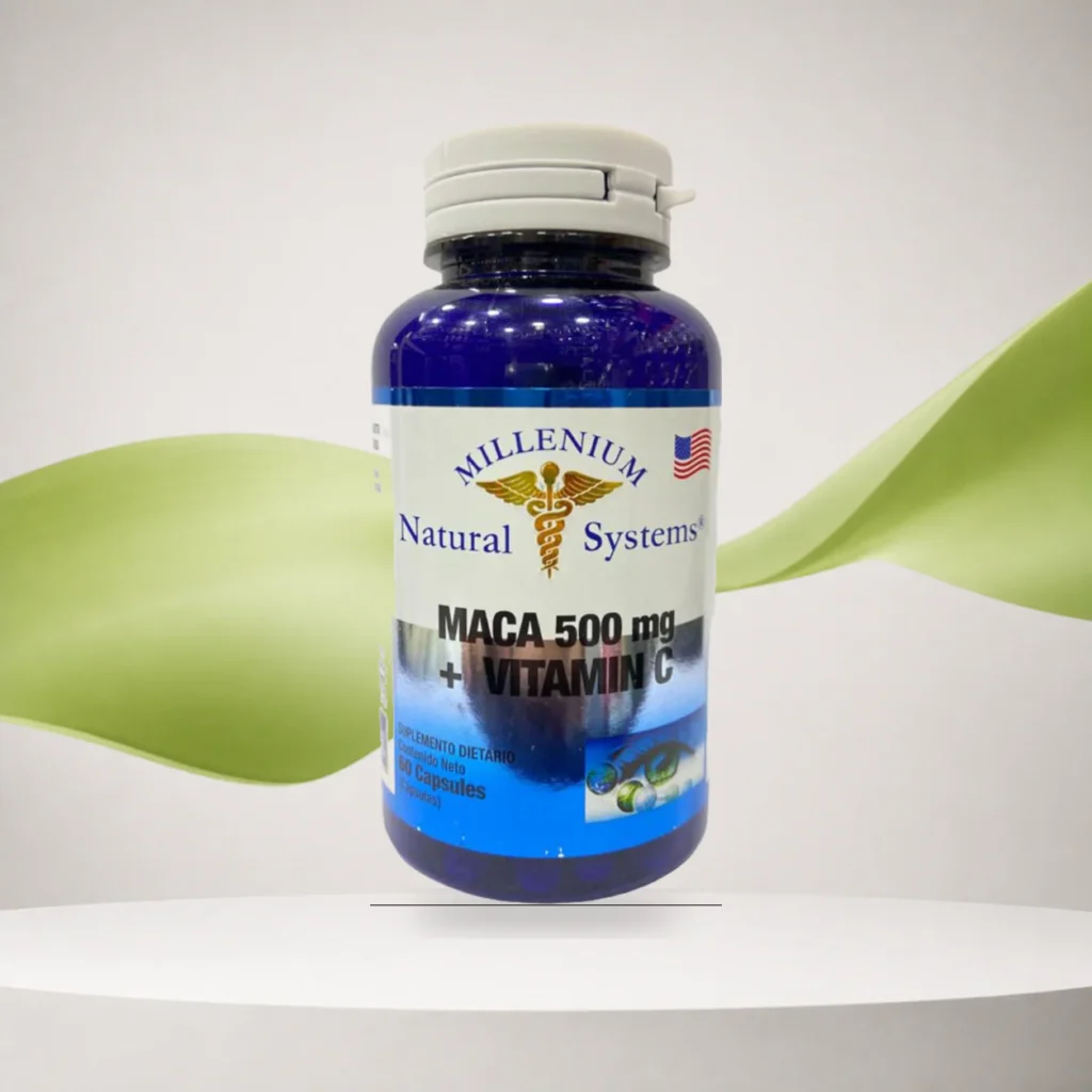Maca 500mg + Vitamina C X 60 Softgels Natural Systems