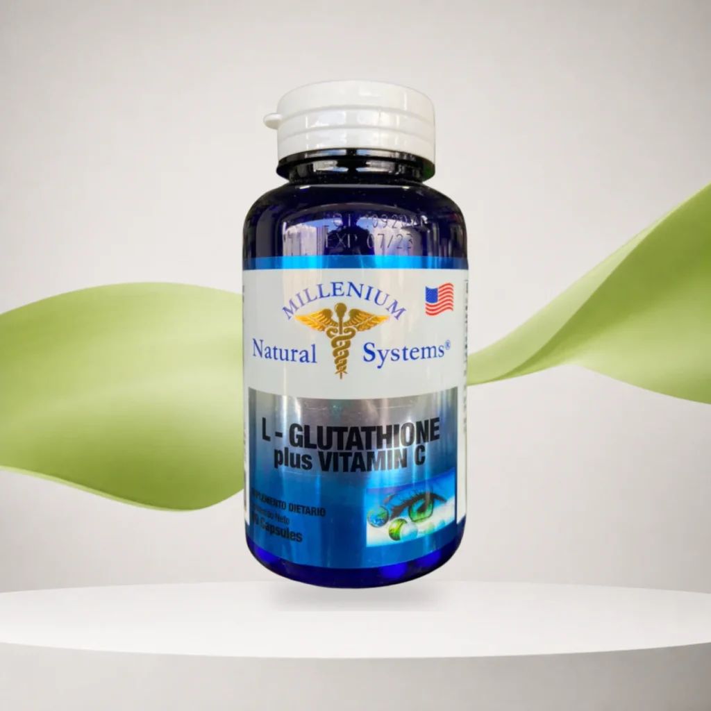 L-Glutathione 175mg Plus Vitamina C x 90 Cáps Natural Systems